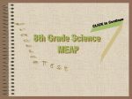 8th Grade Science MEAP