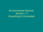 Environmental Science: Section 1