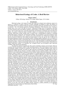 IOSR Journal of Environmental Science, Toxicology and Food Technology (IOSR-JESTFT)