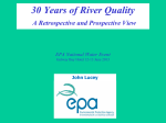30 Years of River Quality  A Retrospective and Prospective View