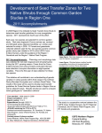 Development of Seed Transfer Zones for Two Title text here