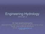 Engineering Hydrology HYD 301.3