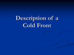Description of a Cold Front