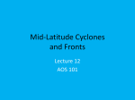 Mid-Latitude Cyclones and Fronts