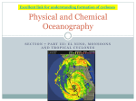 Physical and Chemical Oceanography III