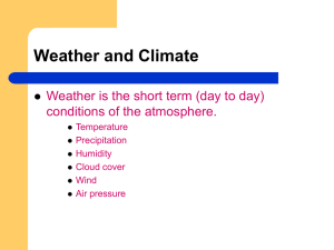 Weather and Climate