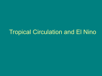 Tropical Circulation and El Niño