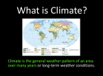 Climate and Elevation