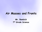 Air Masses and Fronts