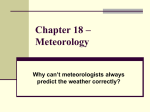Chapter 17 – Meteorology