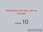Midlatitude and High-Latitude Climates