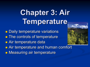 Chapter 3: Air Temperature