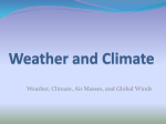 Weather and Climate Notes