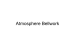 Atmosphere Bellwork