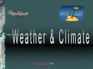 Unit 6: Weather & Climate