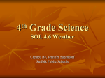 4th Grade Science SOL 4.6 Weather & 4.7 Sun, Moon, Earth