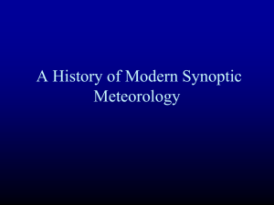Historical Survey - Atmospheric Sciences