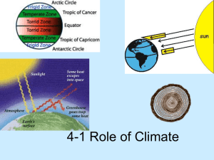 4-1 Role of Climate