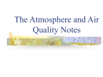 The Atmosphere and Air Quality Notes