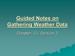 Guided Notes on Gathering Weather Data