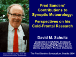 Fred Sanders` Contributions to Synoptic Meteorology