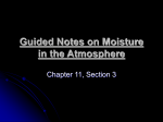 Guided Notes on Moisture in the Atmosphere