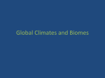 Global Climates and Biomes
