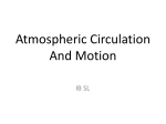 Atmospheric Circulation And Motion - Geog