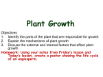 Plant Growth - GordonOCDSB