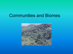 Communities and Biomes