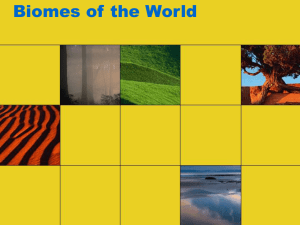 Biomes of the World - Doral Academy Preparatory