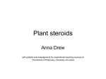 Plant steroids and glycosides