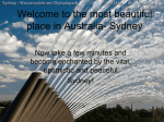 Welcome to the most beautiful place in Australia- Sydney