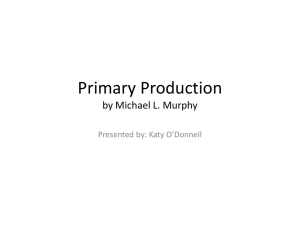 Primary Production by Michael L. Murphy