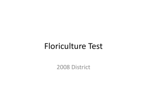 Floriculture Test - Mid