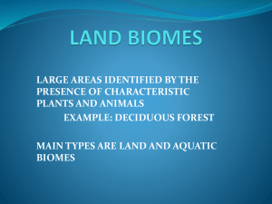 land biomes