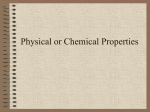 Physical or Chemical Properties