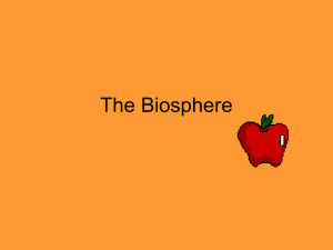 Biosphere - RothesayGeography