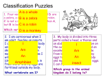Classification Puzzles