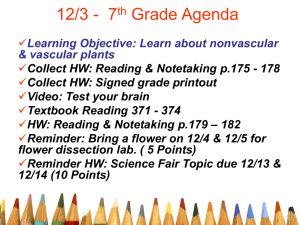 4/20 & 4/21 - 7th Grade Agenda