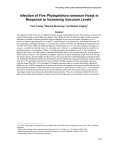 Phytophthora ramorum Response to Increasing Inoculum Levels  Paul Tooley,