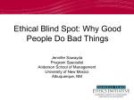 Ethical Blind Spots - University of New Mexico