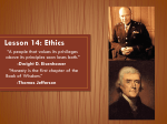 Lesson 14: Ethics