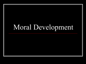Moral Development - University of Puget Sound