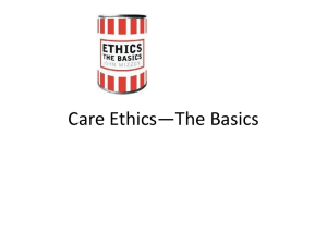 Care Ethics - Dascolihum.com