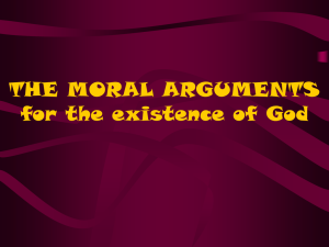 THE MORAL ARGUMENT - Cirencester College