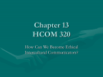 Chapter 13 HCOM 320