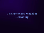 The Potter Box Model of Reasoning