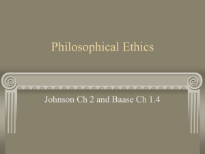 Philosophical Ethics - Bucknell University