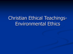 Christian Ethical Teachings